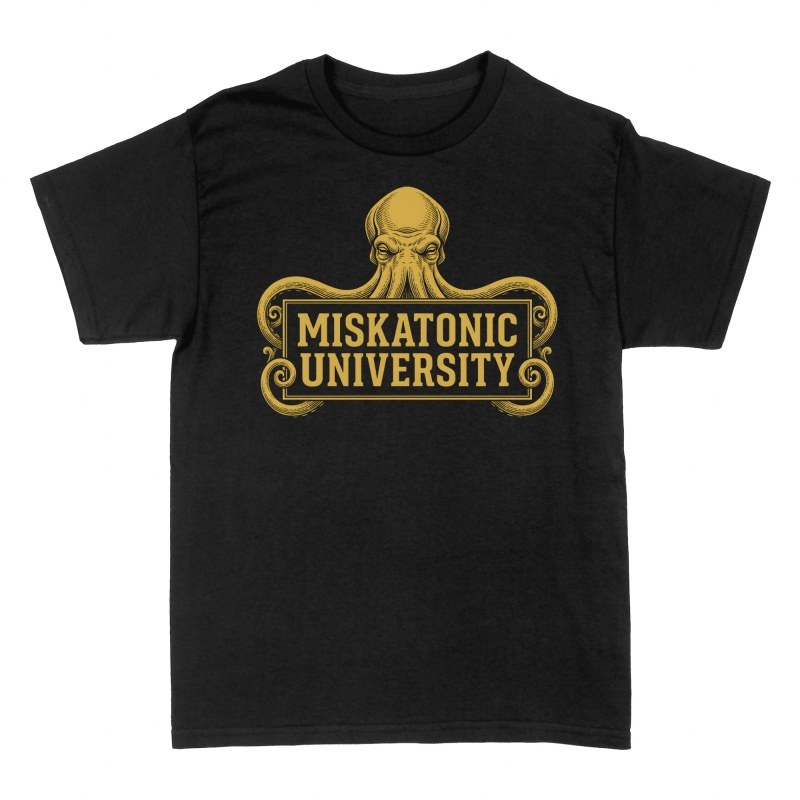 T-shirts: Miskatonic Universitaet Cthulhu Gravur