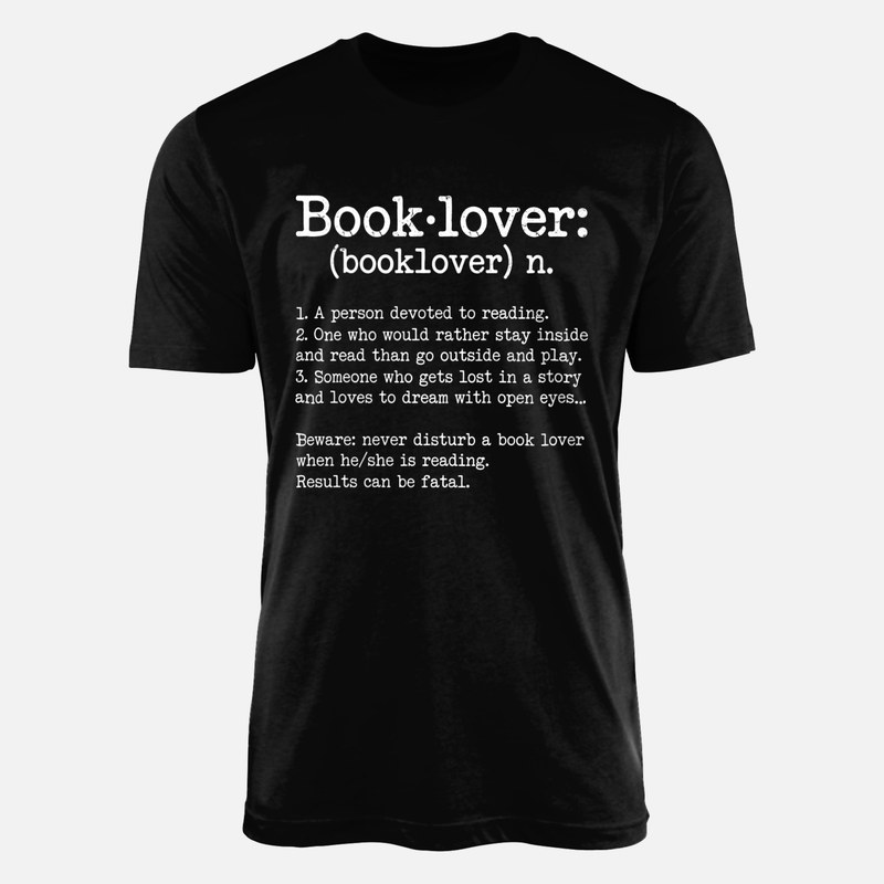 T-shirts: Definition Buchliebhaber Booklover Duden-Stil
