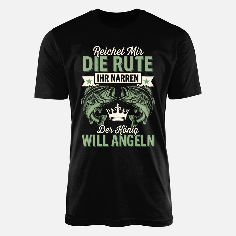 T-shirts: Der K&ouml;nig will angeln