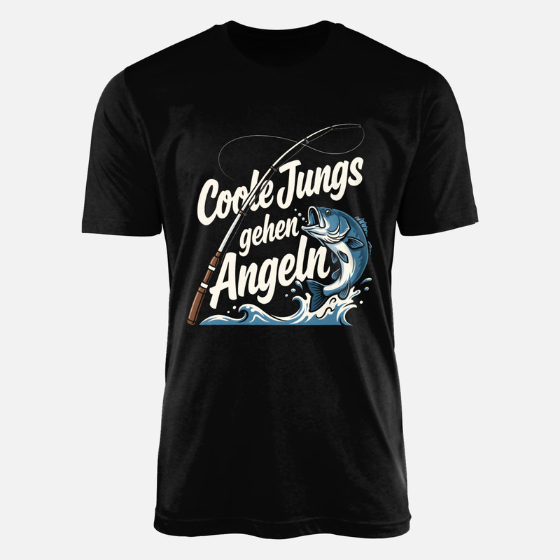 T-shirts: Coole Jungs gehen Angeln Spruch Fisch