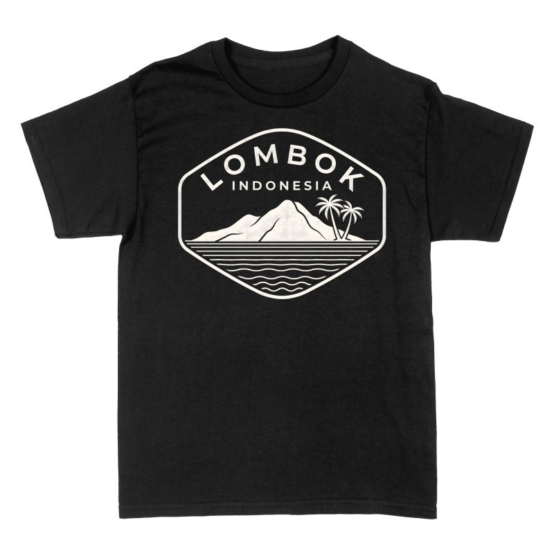 T-shirts: Lombok Indonesien Reise-Emblem