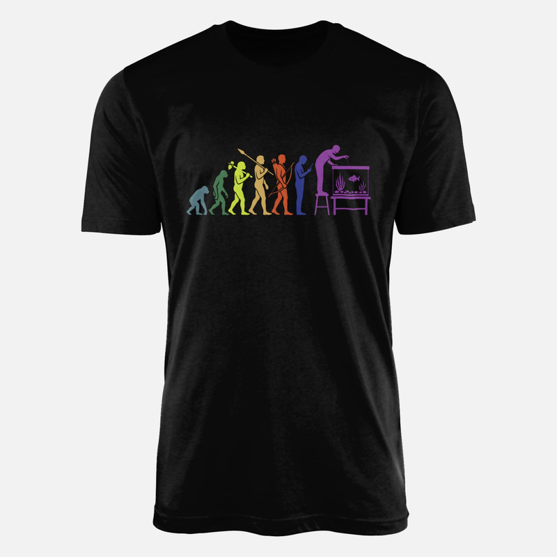 T-shirts: Evolution Aquaristik mit Aquarium