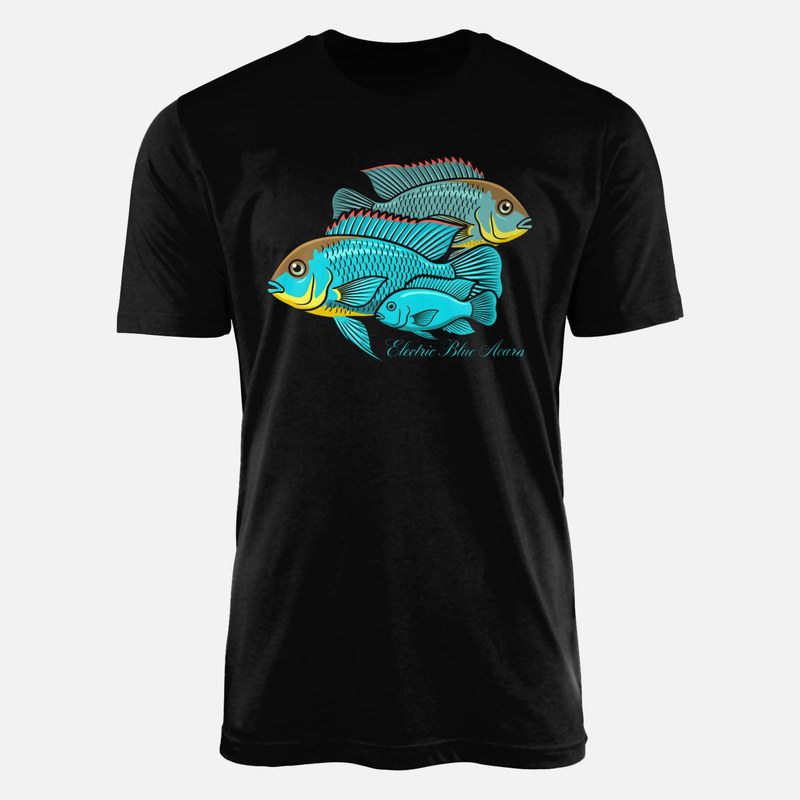 T-shirts: Electric Blue Acara Buntbarsche