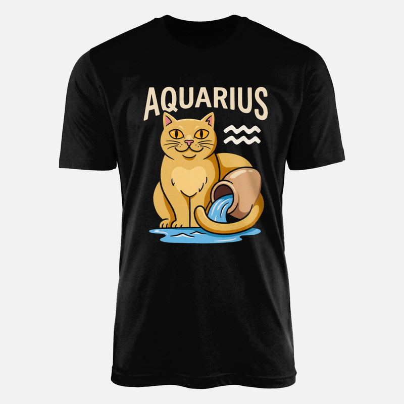 T-shirts: Wassermann Katze Sternzeichen