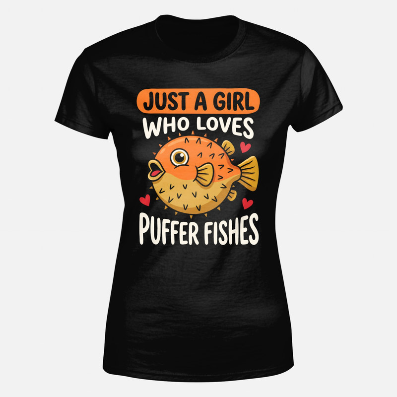 T-shirts: M&auml;dchen liebt Kugelfische