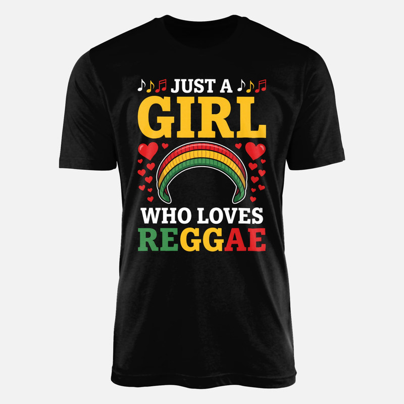 T-shirts: M&auml;dchen Liebt Reggae Regenbogen