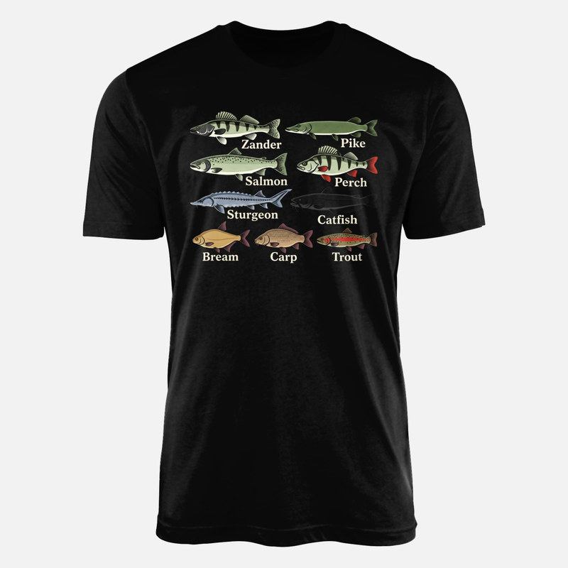 T-shirts: S&uuml;&szlig;wasserfische Arten &Uuml;bersicht