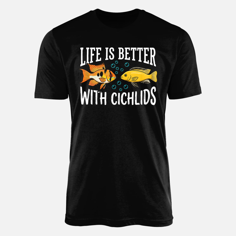 T-shirts: Buntbarsche Besser Leben