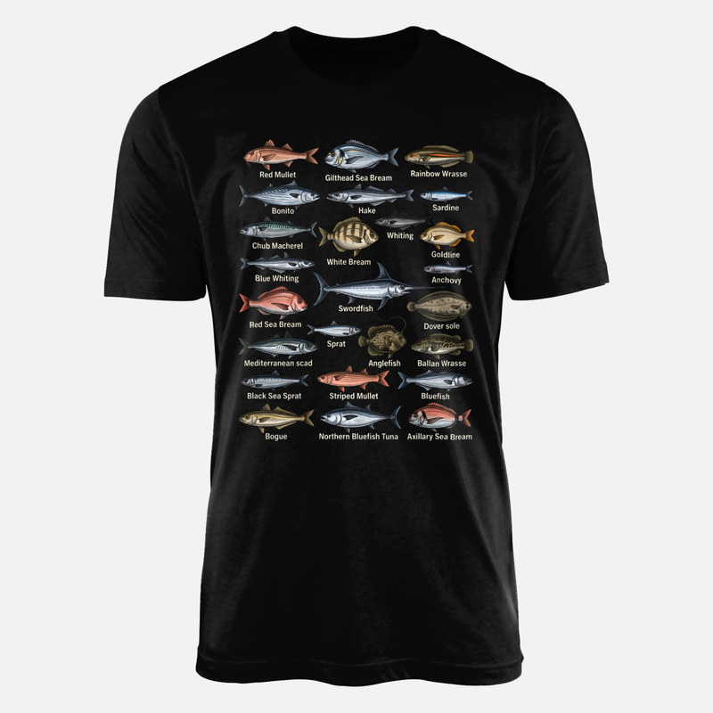 T-shirts: Meeresfische Arten Bestimmungsbuch