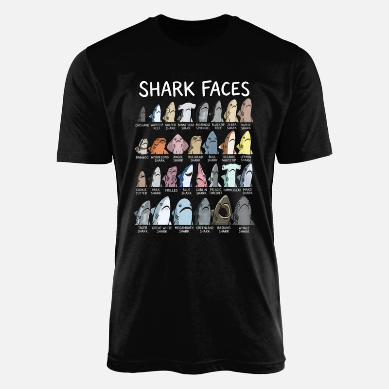 T-shirts: Lustige Haifisch-Gesichter &Uuml;bersicht