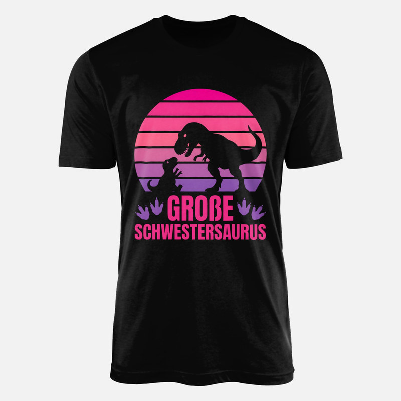 T-shirts: Gro&szlig;e Schwestersaurus Retro