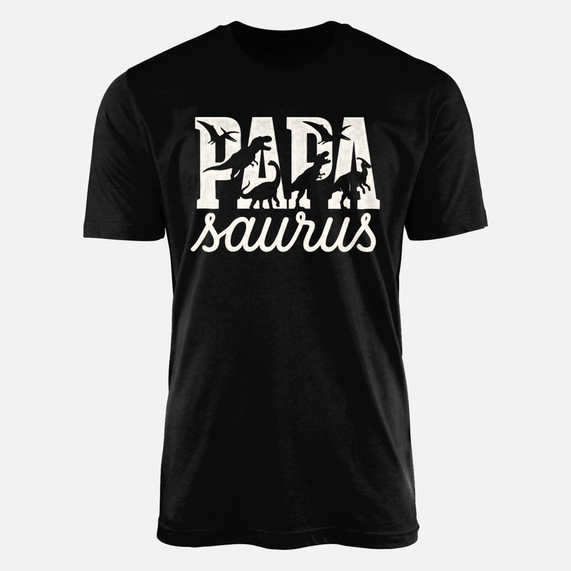 T-shirts: Papa Saurus Dinosaurier Silhouetten