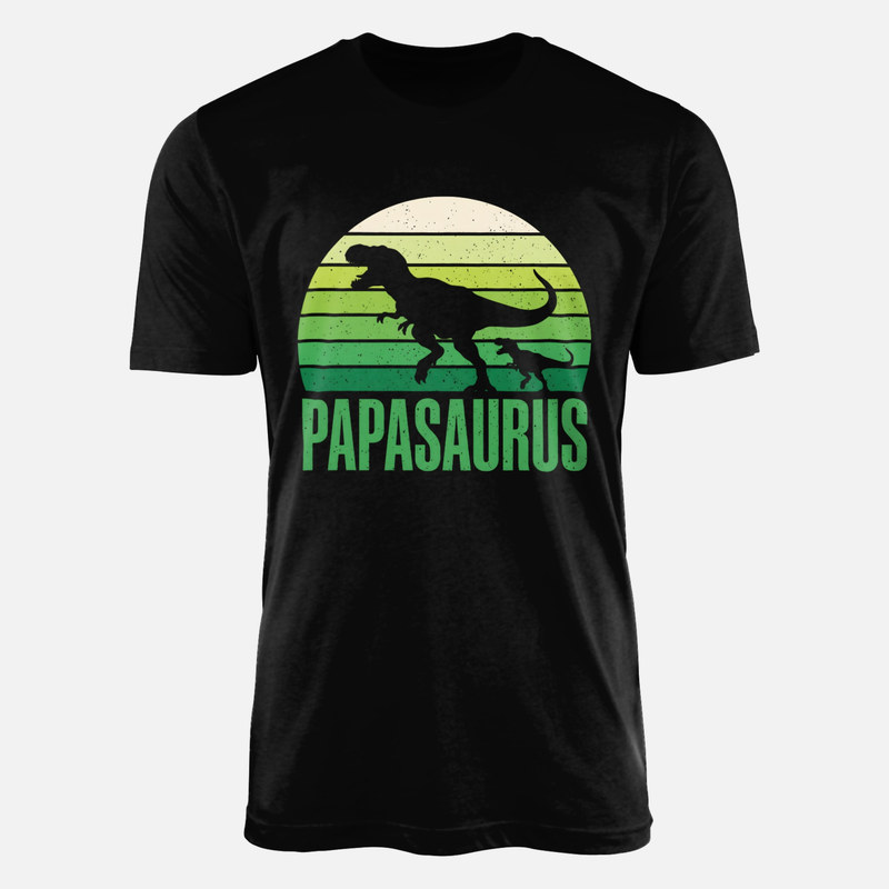 T-shirts: Papasaurus Dino Papa und Kind Retro