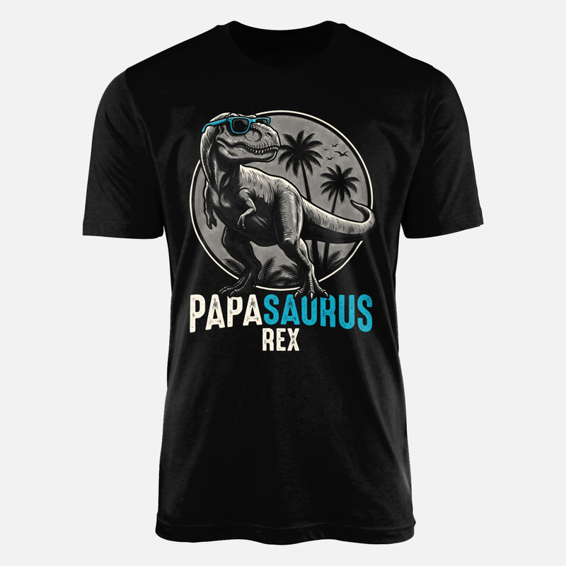 T-shirts: Papasaurus Rex Dino mit Sonnenbrille