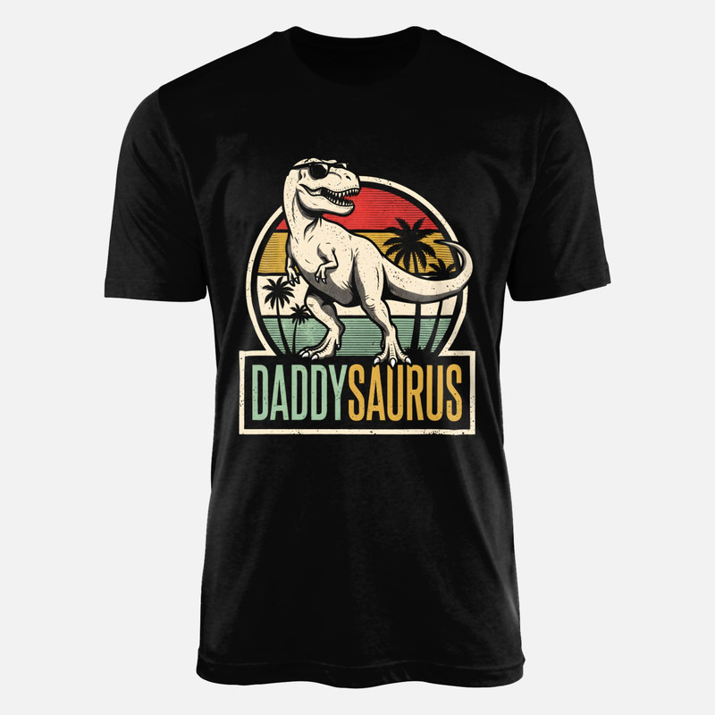 T-shirts: Daddysaurus T-Rex Retro