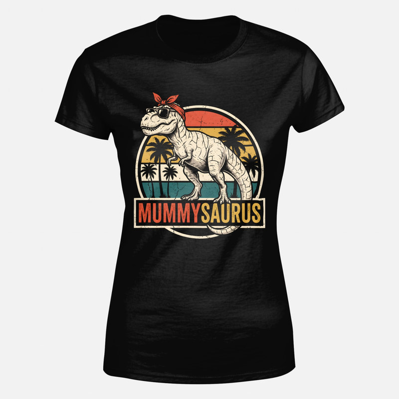 T-shirts: Mummysaurus Mama Dino Retro