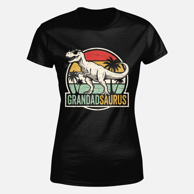 T-shirts: Opa Dinosaurier Retro Sonnenuntergang