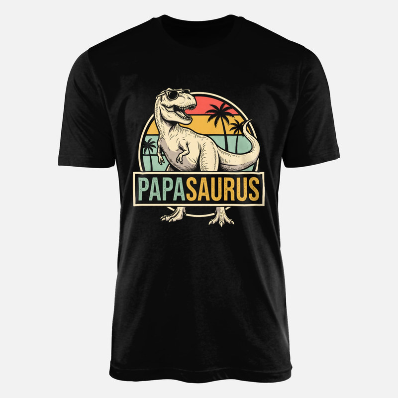 T-shirts: Papasaurus T-Rex mit Sonnenbrille