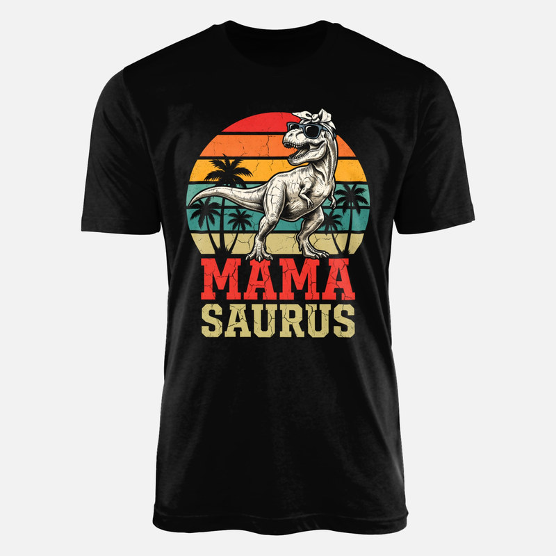 T-shirts: Mama Saurus Retro Dinosaurier