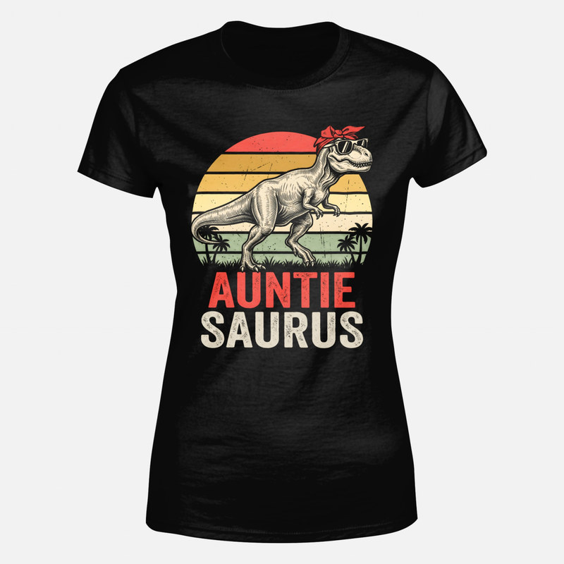 T-shirts: Auntie Saurus T-Rex mit Sonnenbrille