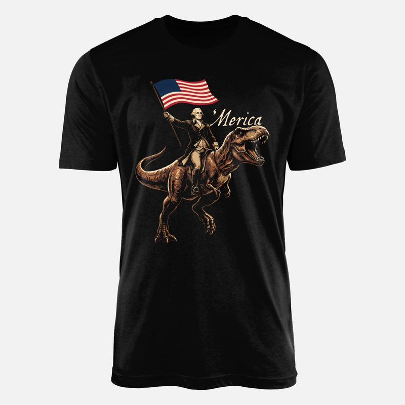 T-shirts: George Washington auf T-Rex Merica