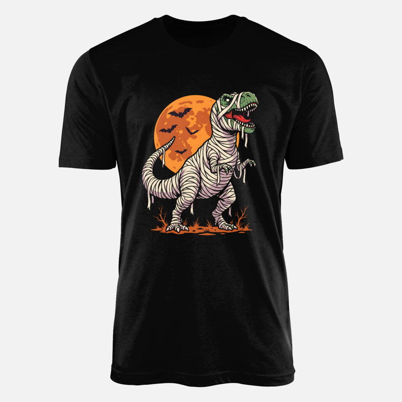 T-shirts: T-Rex Mumie mit Halloween Mond