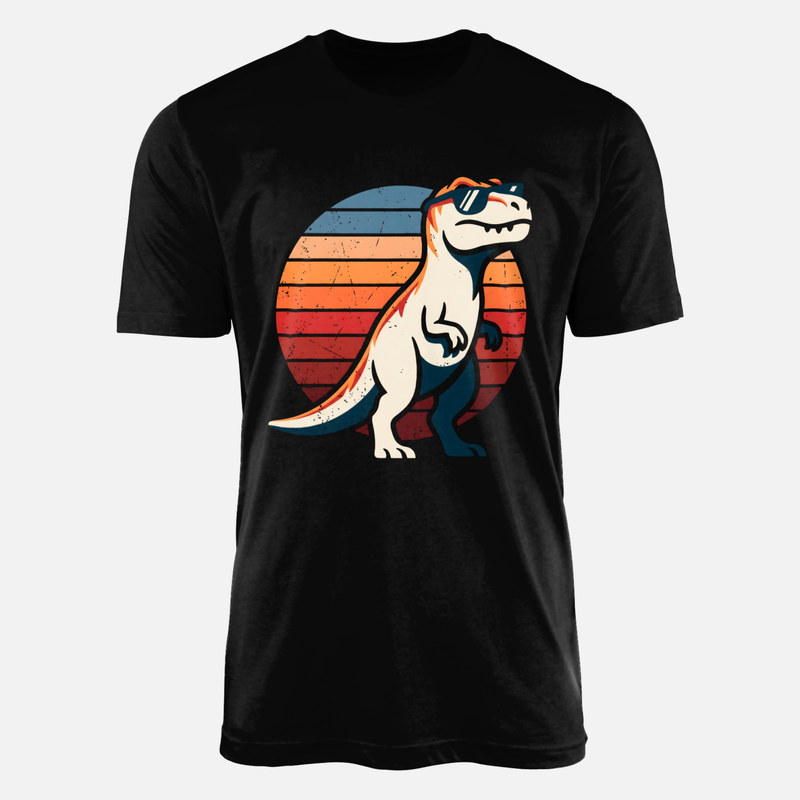 T-shirts: Cooler T-Rex mit Sonnenbrille Vintage
