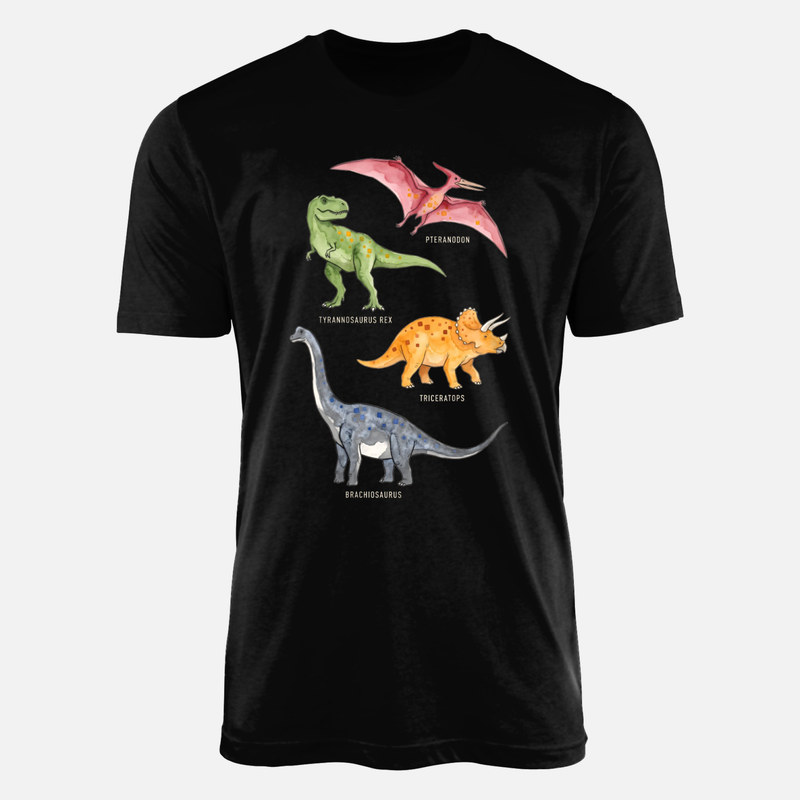 T-shirts: Aquarell Dinosaurier Arten Guide