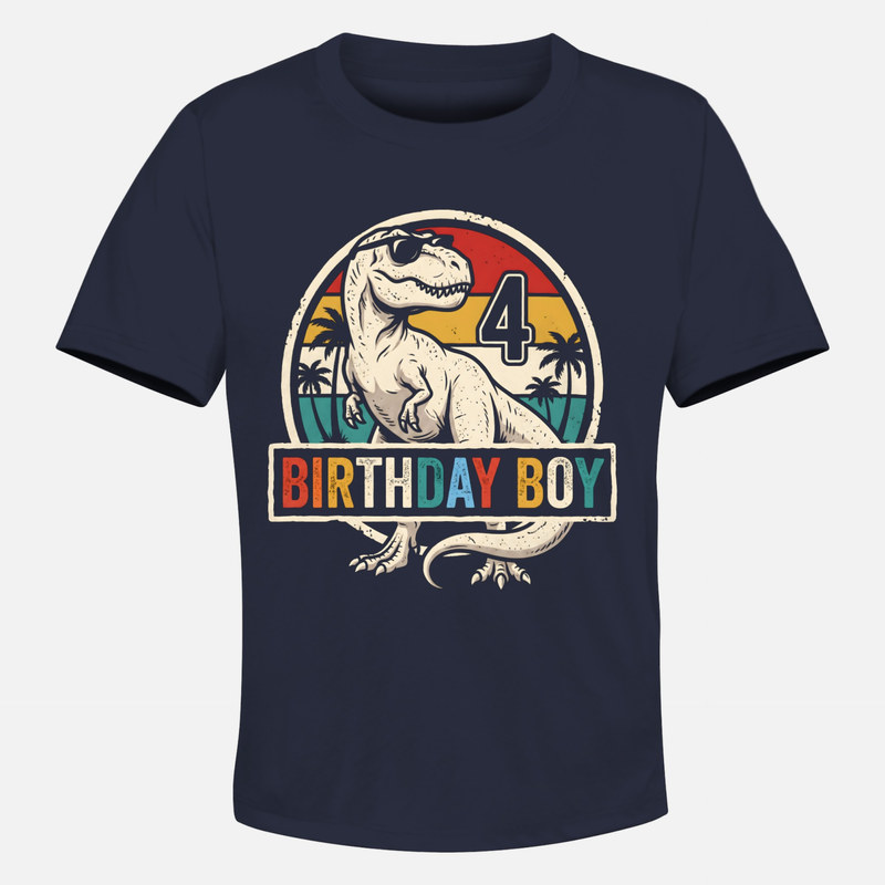 T-shirts: 4. Geburtstag Dinosaurier T-Rex Sonnenbrille
