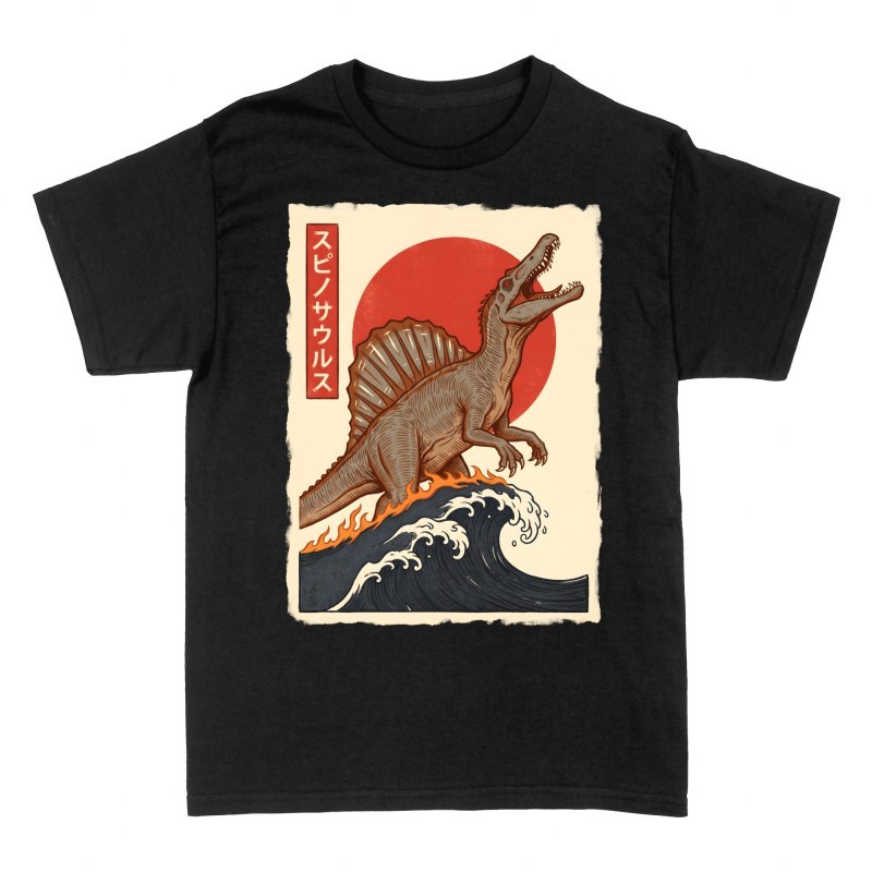 T-shirts: Spinosaurus Japanische Ukiyo-e Kunst