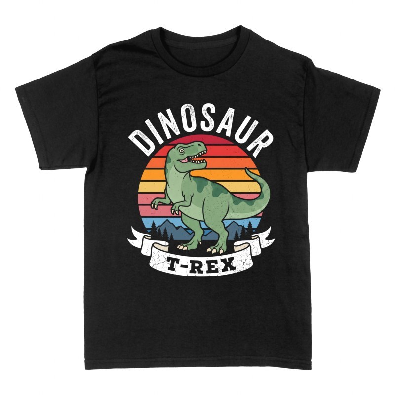 T-shirts: T-Rex Sonnenuntergang Retro