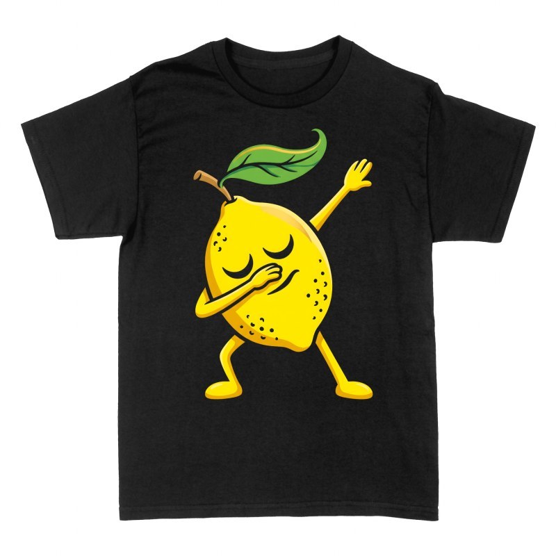 T-shirts: Dabbende Zitrone