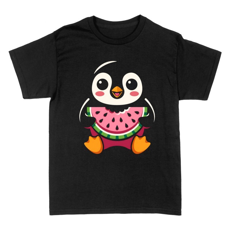 T-shirts: Pinguin mit Wassermelone Kawaii