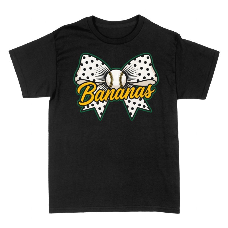 T-shirts: Baseball-Schleife mit Bananas-Schriftzug
