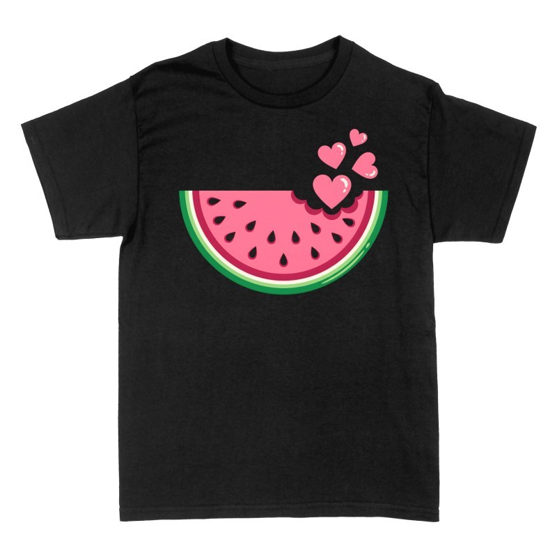 T-shirts: Wassermelone mit Herzen