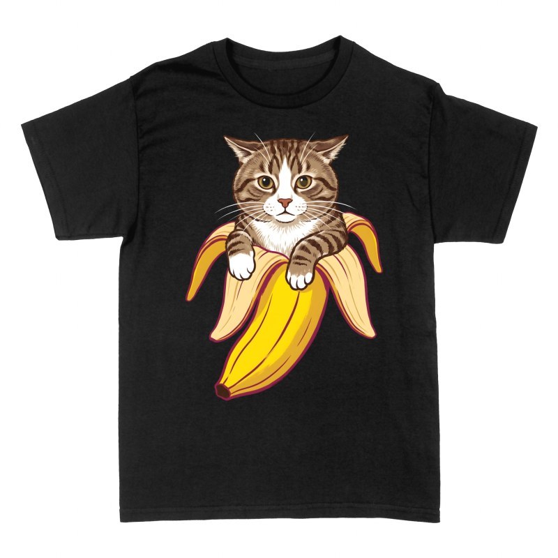 T-shirts: Katze in der Banane