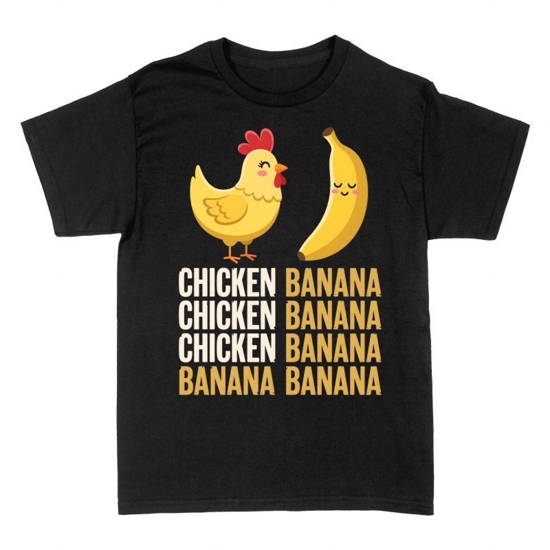 T-shirts: Huhn und Banane Kawaii Meme