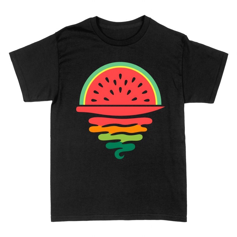 T-shirts: Wassermelone Sonnenuntergang im Meer