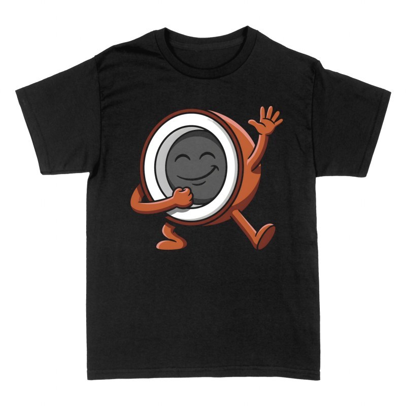 T-shirts: Fr&ouml;hliche Kokosnuss Cartoon