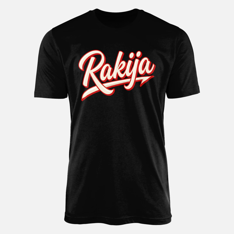 T-shirts: Rakija Schriftzug Vintage Baseball