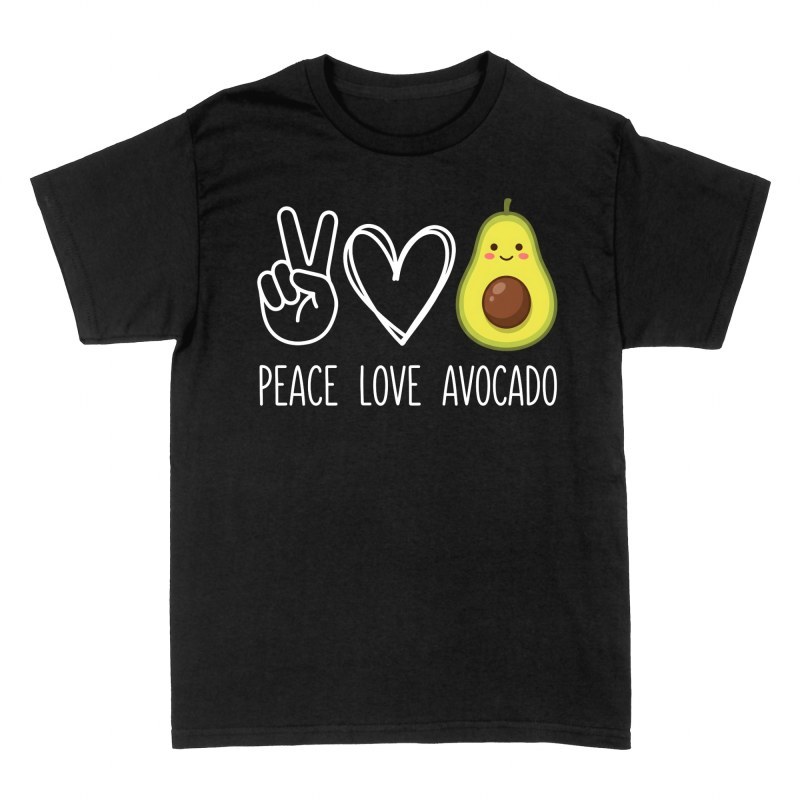 T-shirts: Friede Liebe Avocado Kawaii