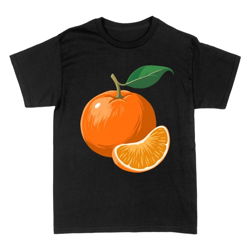 T-shirts: Frische Orange mit Scheibe