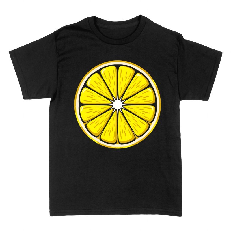 T-shirts: Gelbe Zitronenscheibe Pop Art