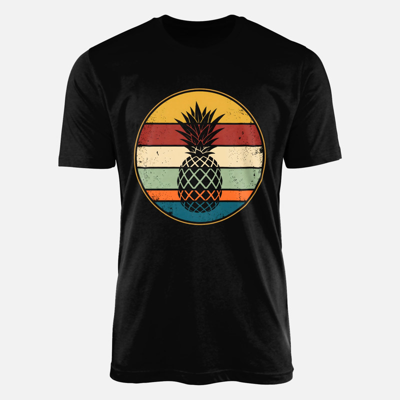 T-shirts: Retro Ananas im Vintage Sonnenuntergang