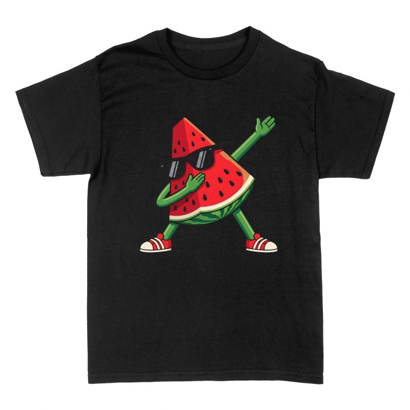 T-shirts: Dabbende Wassermelone mit Sonnenbrille