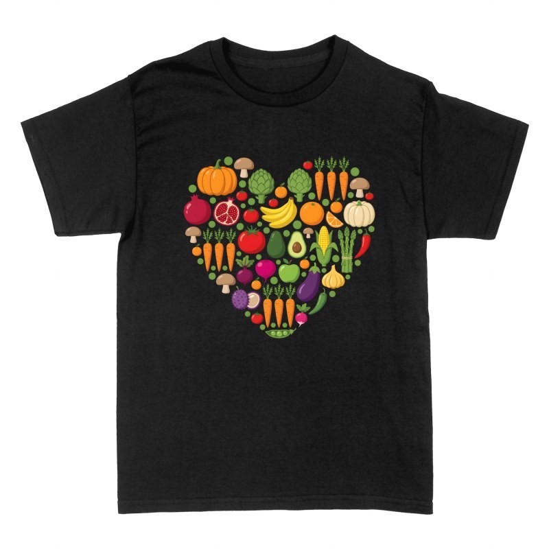 T-shirts: Herz aus Obst und Gem&uuml;se