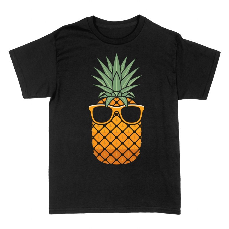 T-shirts: Ananas mit gelber Sonnenbrille