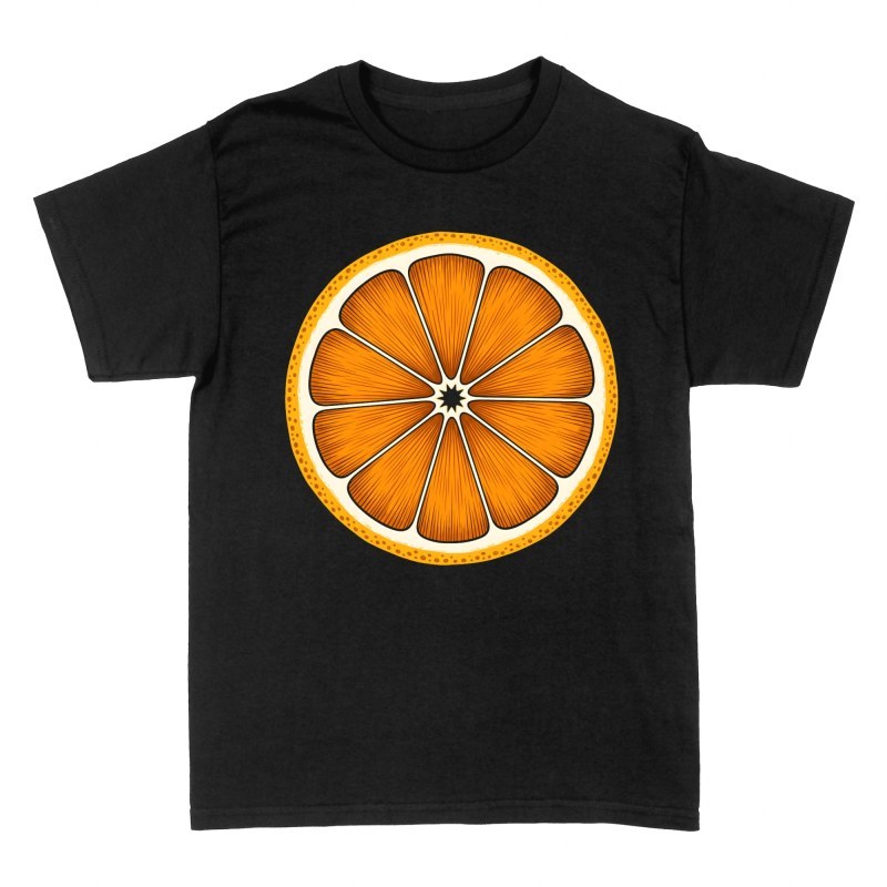 T-shirts: Grafische Orangenscheibe