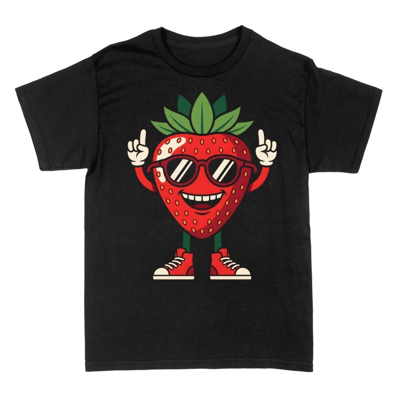 T-shirts: Erdbeere mit Sonnenbrille