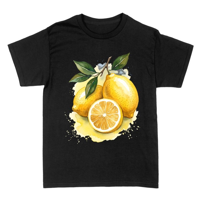 T-shirts: Frische Zitronen in Aquarell